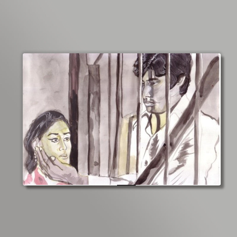 Bollywood superstars Amitabh Bachchan and Jaya Bachchan say- Together in crisis, we will weather the crisis Wall Art