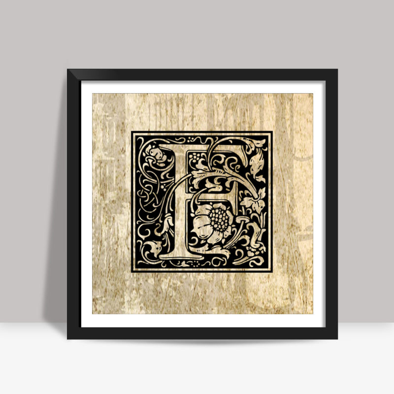 Ornate F Square Art Prints
