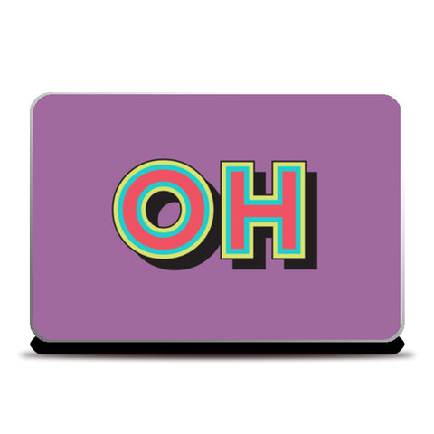 Colorful Pop Art Typography Laptop Skins