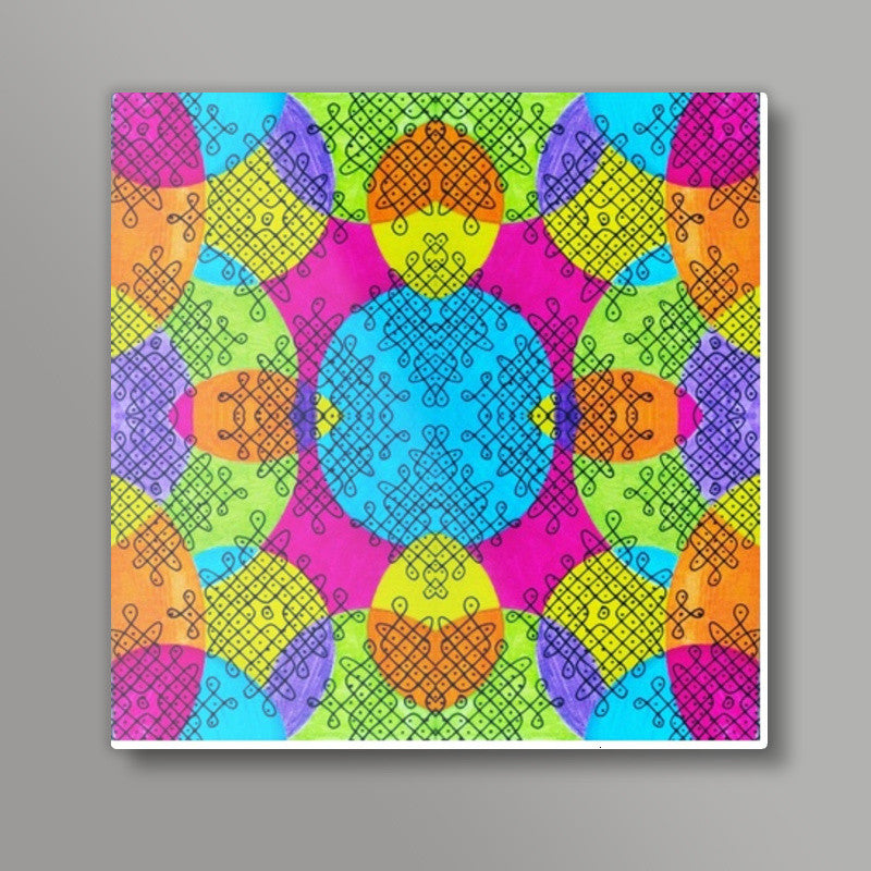 Indian twisties Square Art Prints