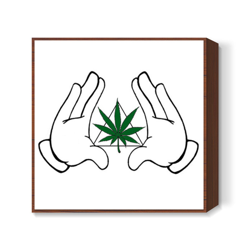 weed the need Square Art Prints