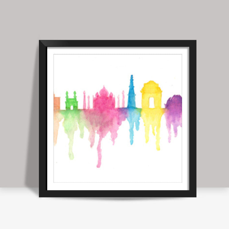 india Square Art Prints