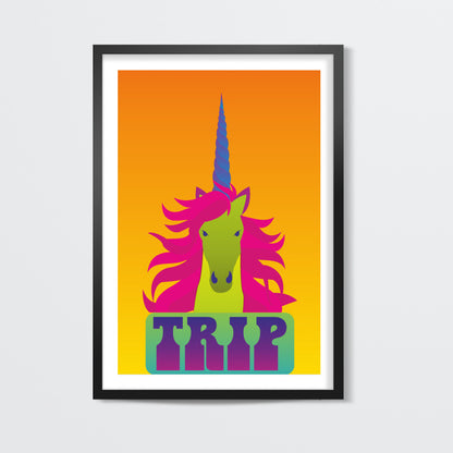 Trip says the unicorn Poster | Dhwani Mankad