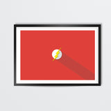 flash minimalist logo Wall Art