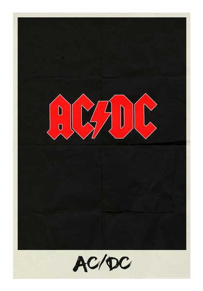 PosterGully Specials, AC/DC MINIMAL ALBUM ART Wall Art