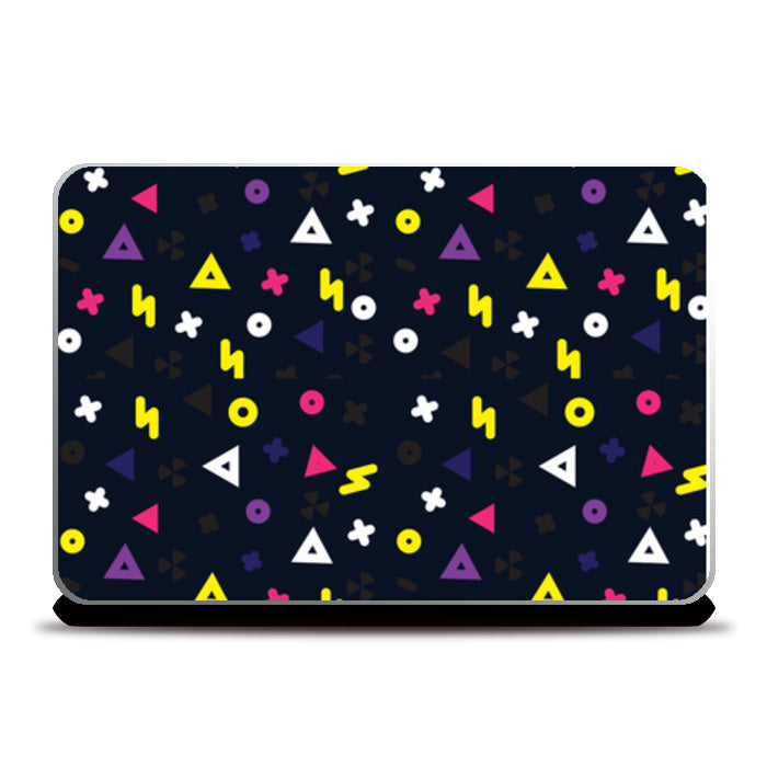 Broken Number Shapes Laptop Skins