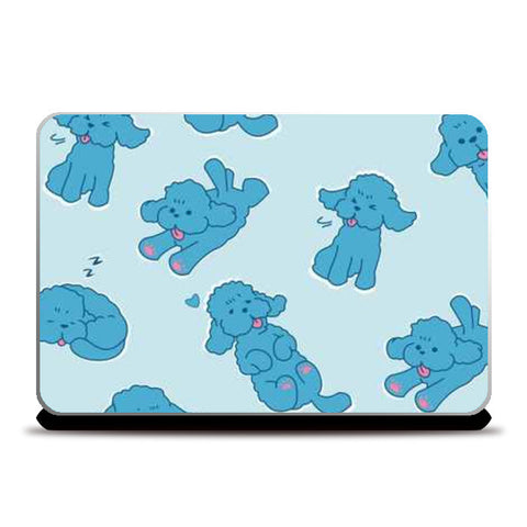 Yuri on Ice Makkachin Victuri Vitya dog blue cute Laptop Skins
