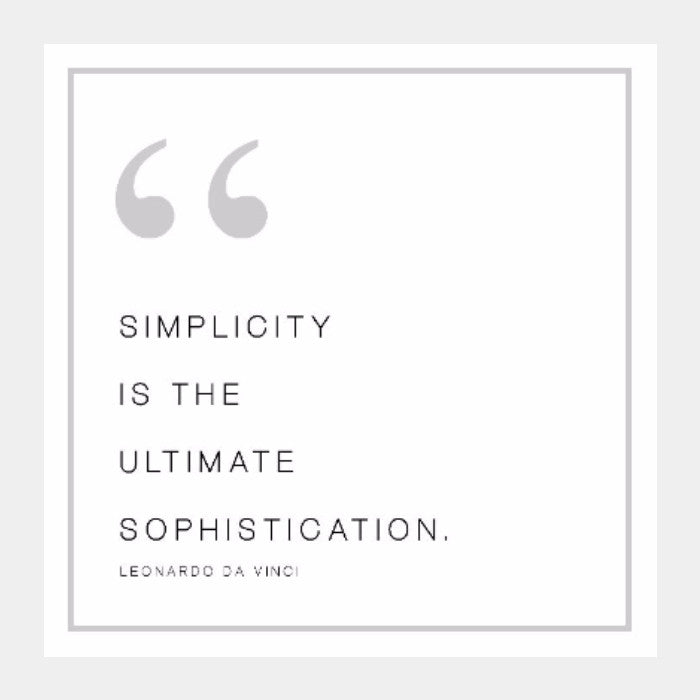 Square Art Prints, Simplicity