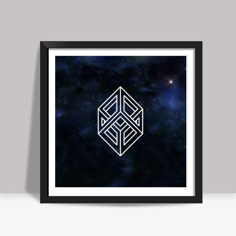 Cube Illusion geometry abstract art Square Art Prints