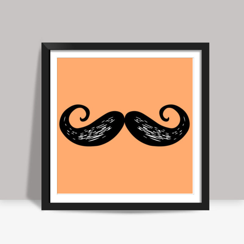 Moustache Square Art Prints