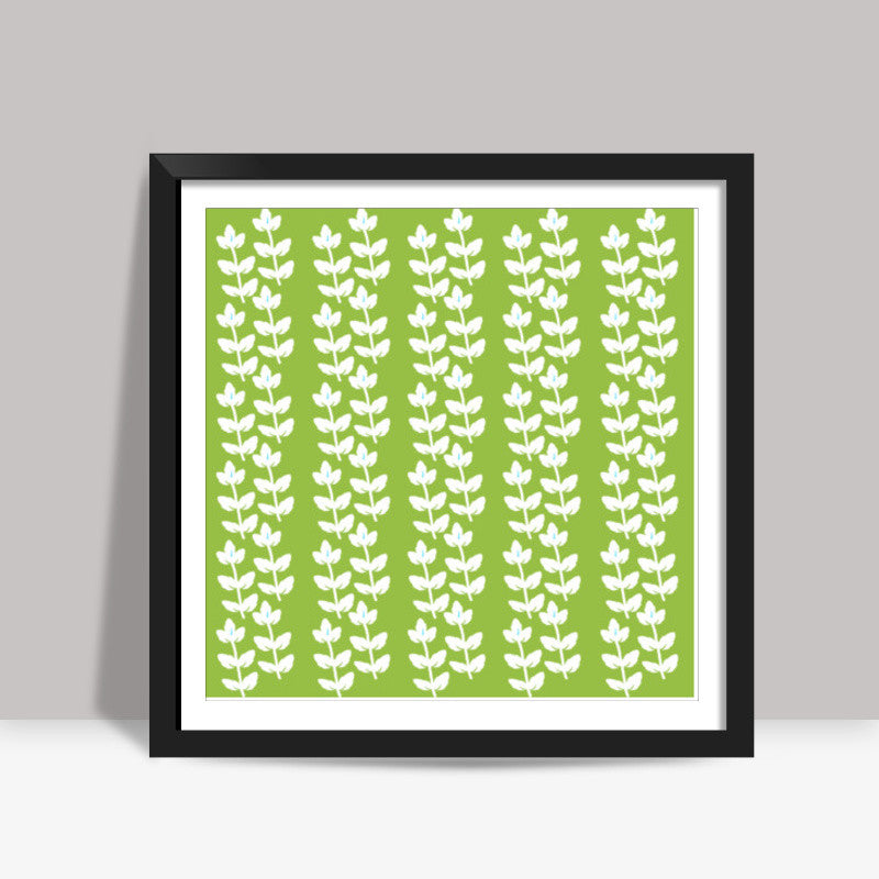 Leaf/Leaves Doodle Pattern Nature Square Art Prints