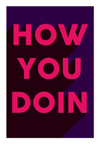 Awesome Joey How you doing typography bold Wall Art