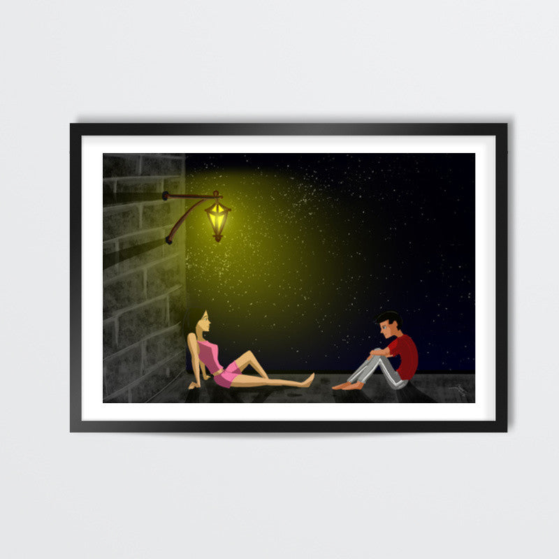 Terrace couple Wall Art