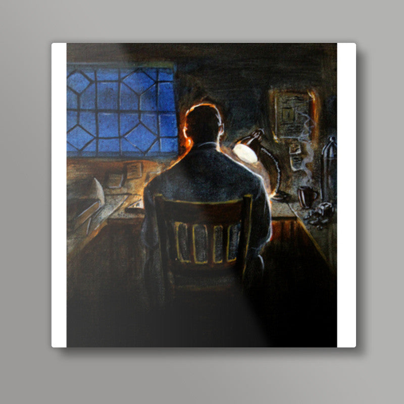 Mr. Studious Square Art Prints
