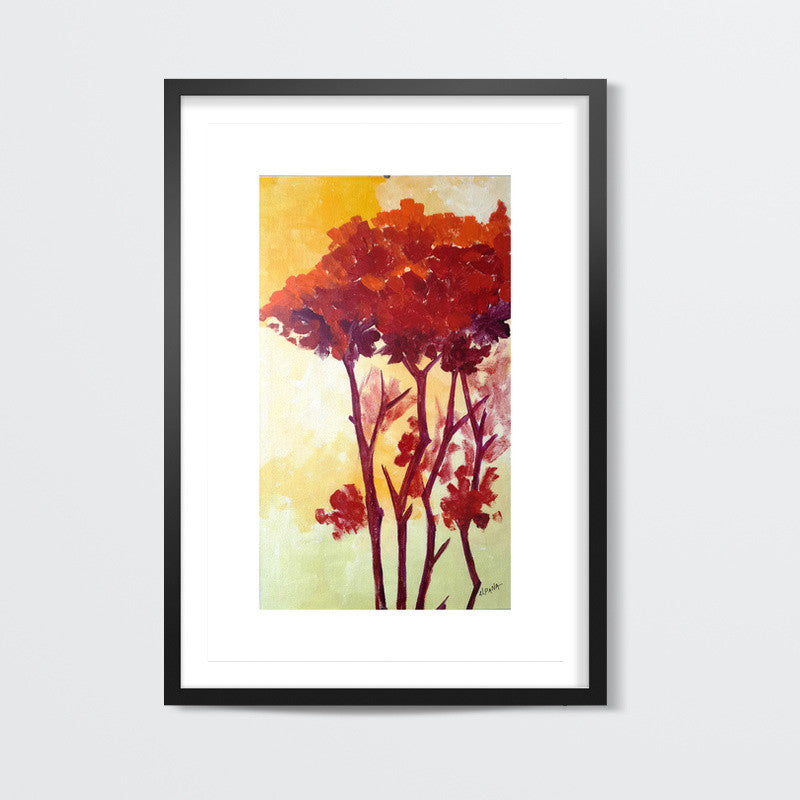 Gulmohar tree by Alpana Lele Wall Art
