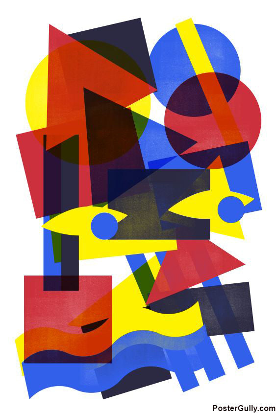 Wall Art, Eyes on You Abstract Right Artwork, - PosterGully - 1