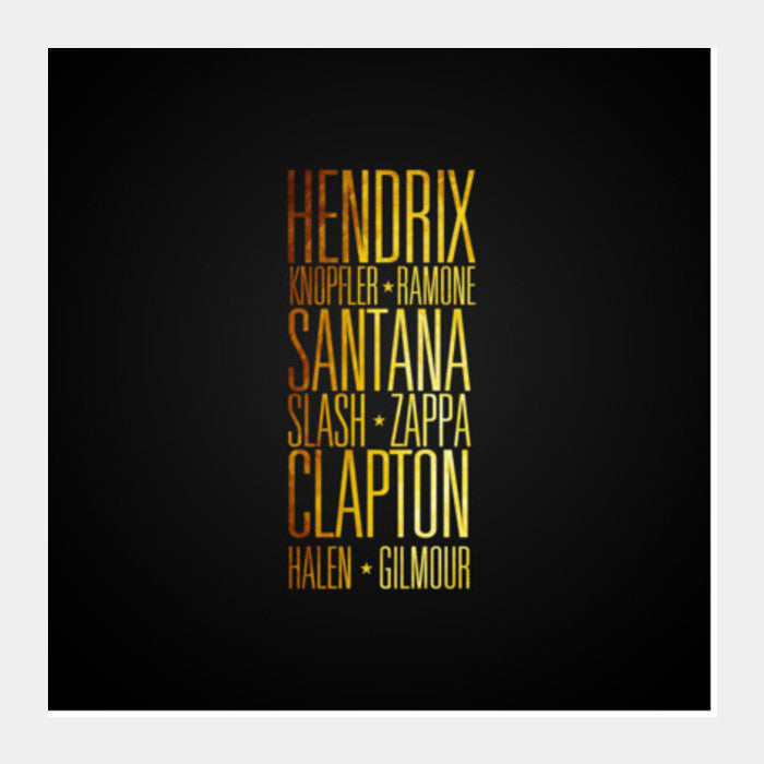 Guitar Legends Square Art Prints