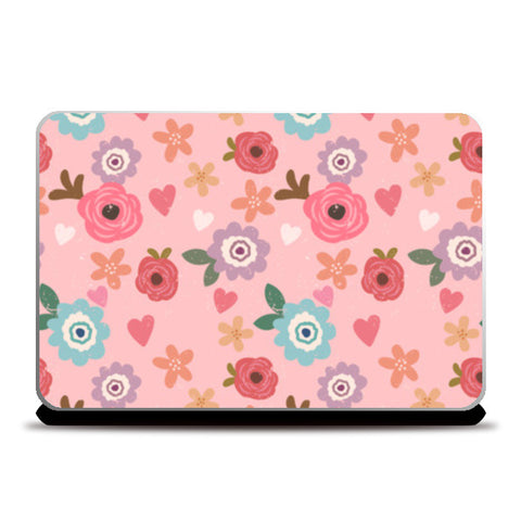 Laptop Skins, Pink Flowers Laptop Skins