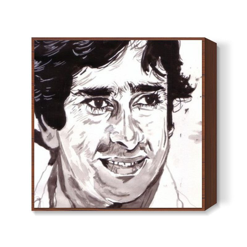 Bollywood star Shashi Kapoor won hearts with his special smile Square Art Prints