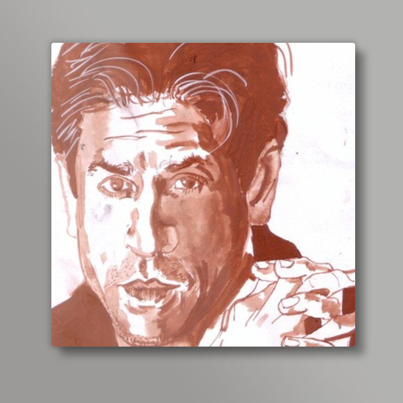 Shah Rukh Khan is a self-made superstar Square Art Prints