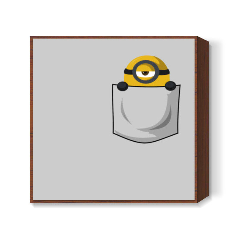 Pocket minion Square Art Prints