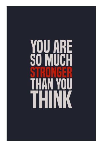 PosterGully Specials, You Are So Much Stronger Wall Art