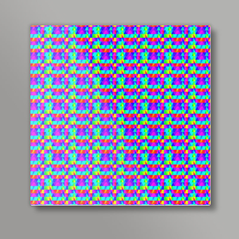 Trippy Triangles 2 Square Art Prints