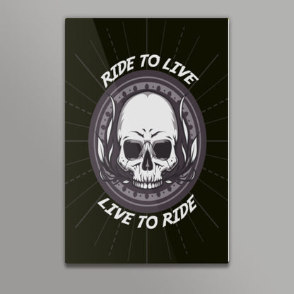 Skull | Bike Rider Wall Art