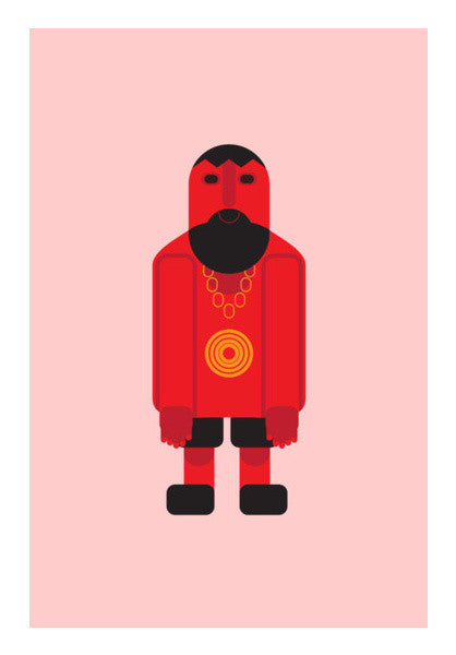 Cartoon Hiphop Man Art PosterGully Specials