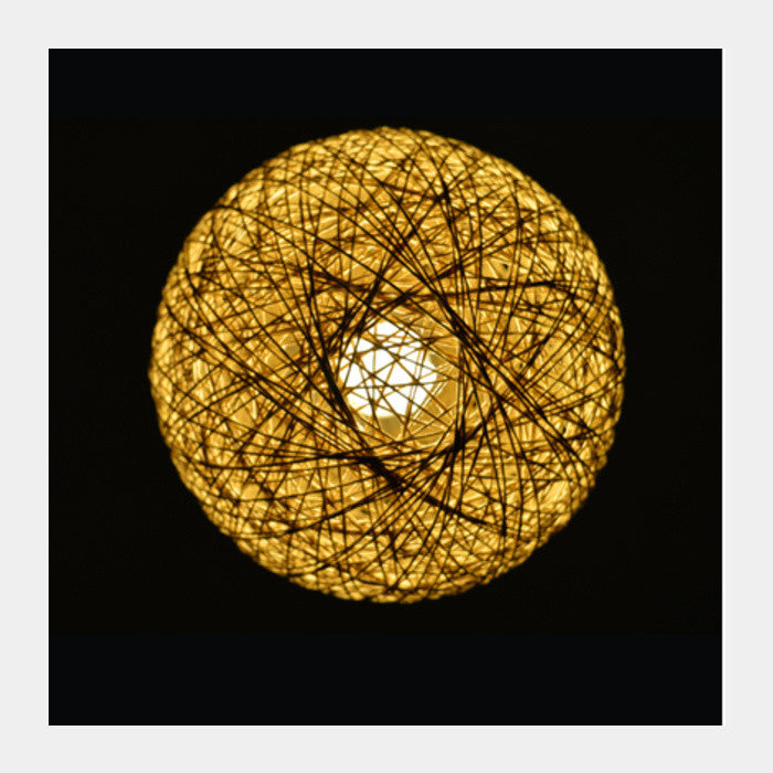 Square Art Prints, Yellow Lamp Square Art Prints