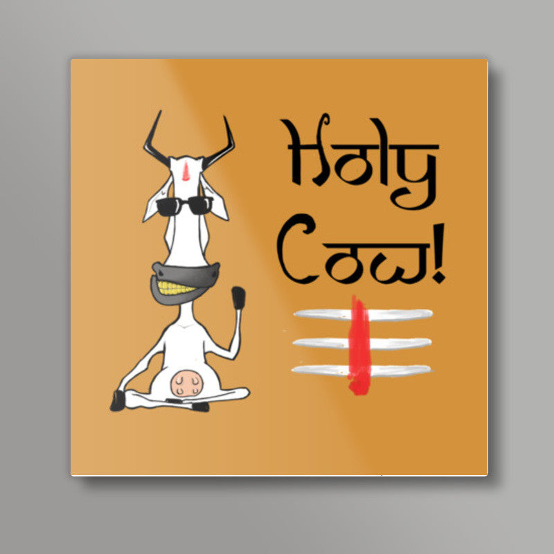 The Holy Cow! Square Art Prints