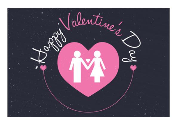 PosterGully Specials, Valentine Couple Wall Art