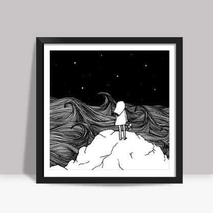 Celestial Waves Square Art Prints