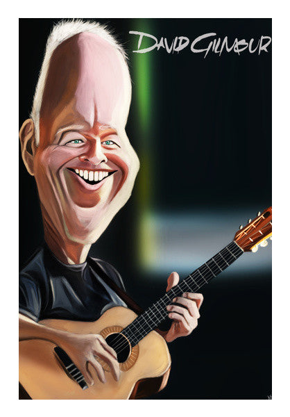 Pink Floyd | David Gilmour | Caricature Wall Art