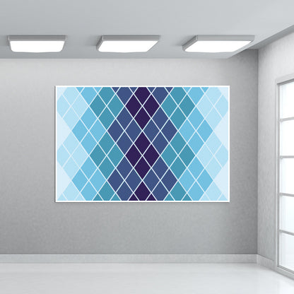 Diamond Stripes Abstract Print Wall Art