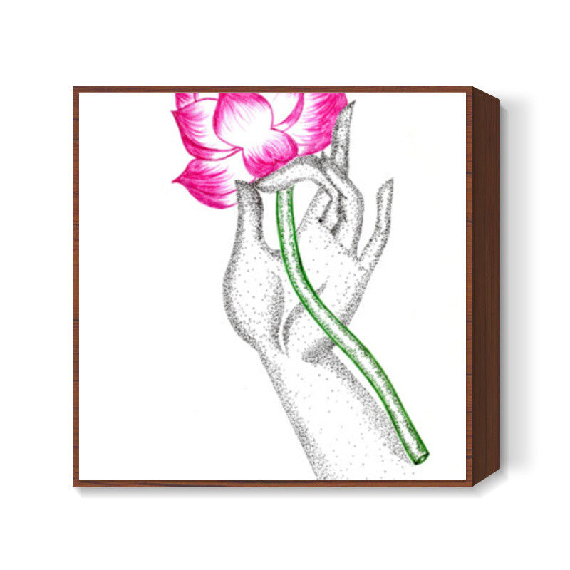 Buddha Lotus Square Art | Sayli M