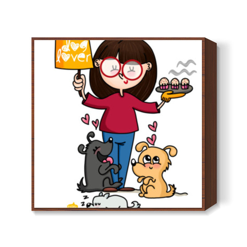 Dog Lover Square Art Prints