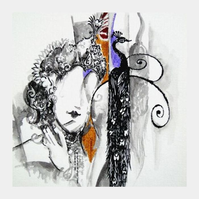 Krishna Modern Art Square Art Prints PosterGully Specials