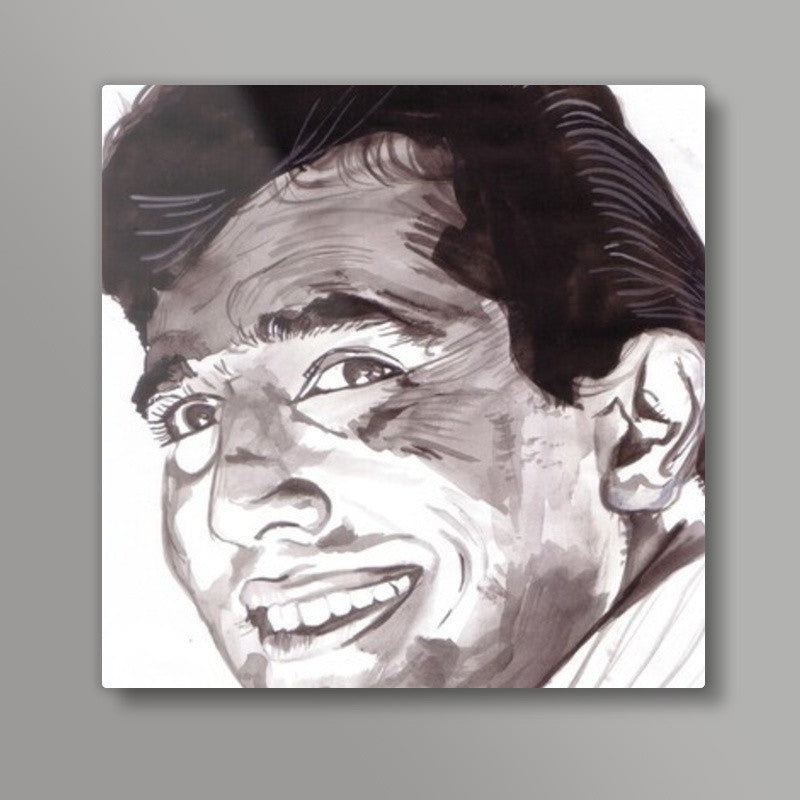 Bollywood superstar Rajesh Khanna believed that life is beautiful Square Art Prints
