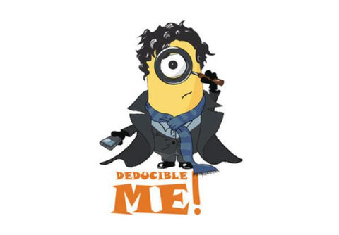 PosterGully Specials, MINION, SHERLOCK MODE, THE LAZY DECTECTIVE, DESPICABLE ME WALL ART Wall Art