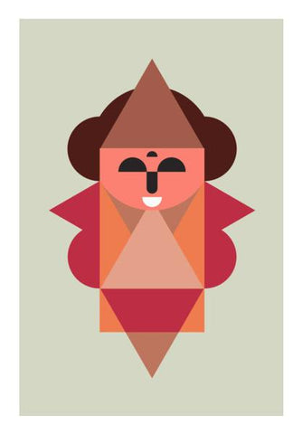 PosterGully Specials, Women african style geometric art Wall Art