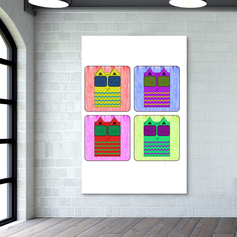 owl art illustrations design Wall Art
