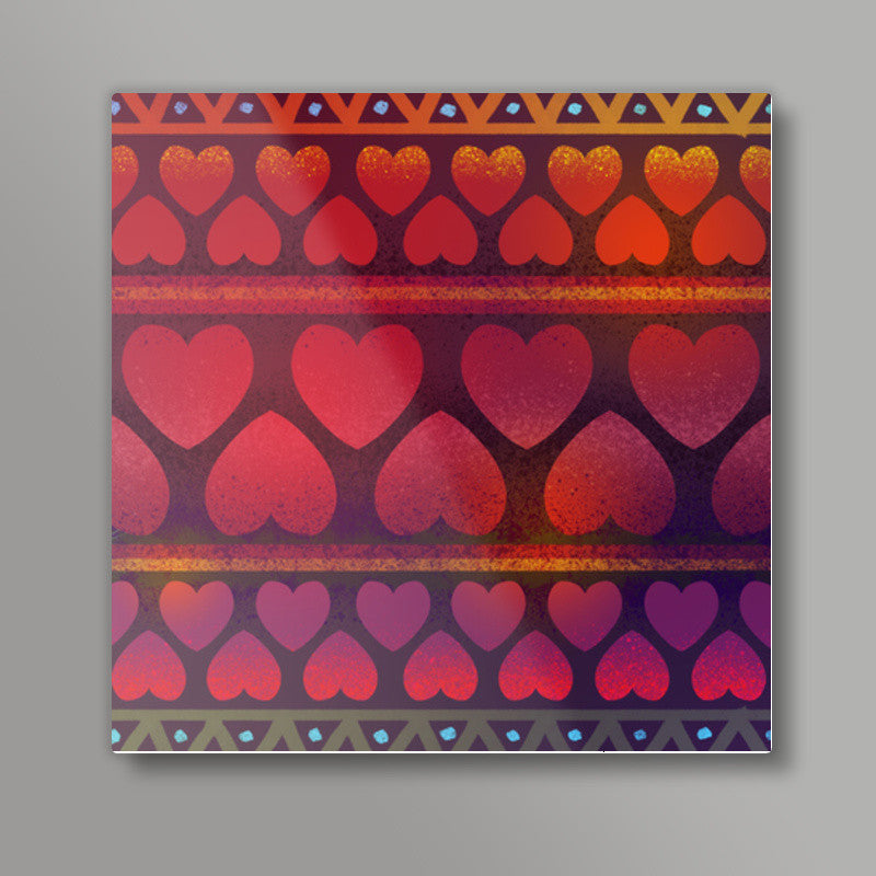 Little Big Hearts Square Art Prints