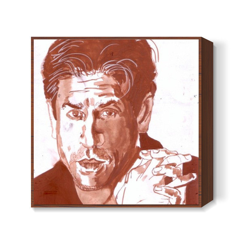 Shah Rukh Khan is a self-made superstar Square Art Prints