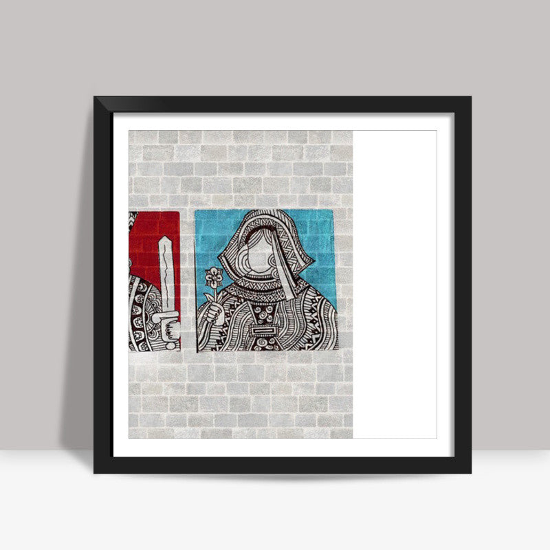roi et reine Square Art Prints