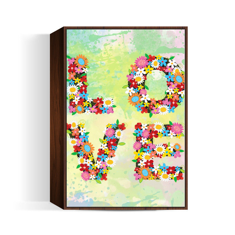 Love Floral Wall Art