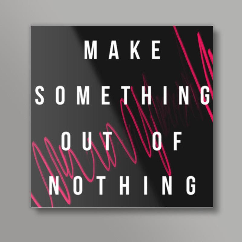 Make Something typo Square Art Prints