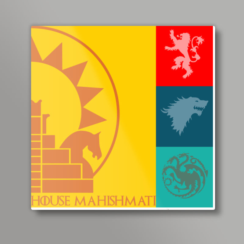 House Mahishmati Square Art Prints