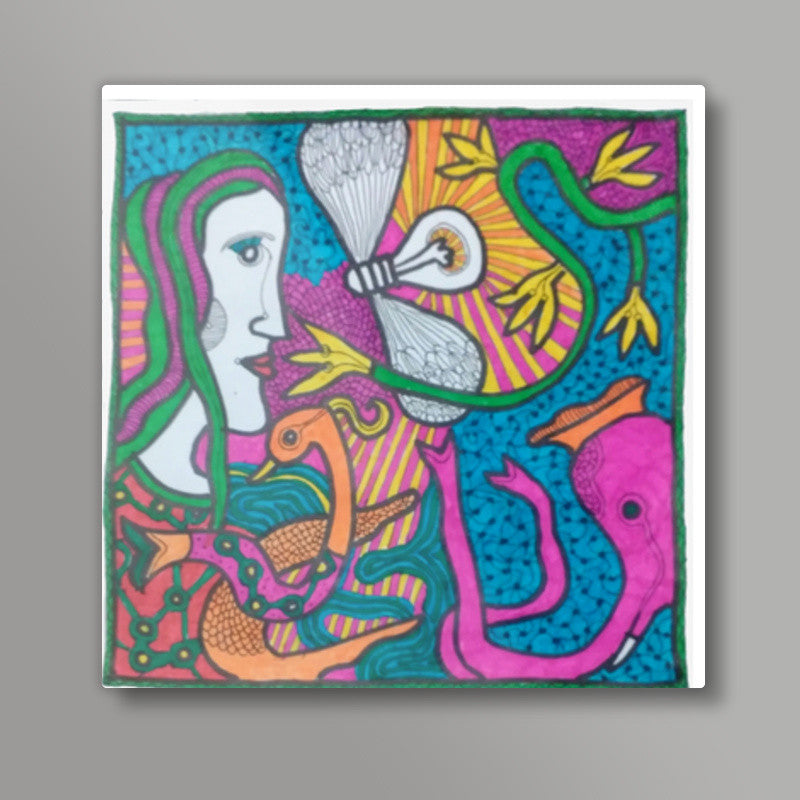 firefly4 Square Art Prints