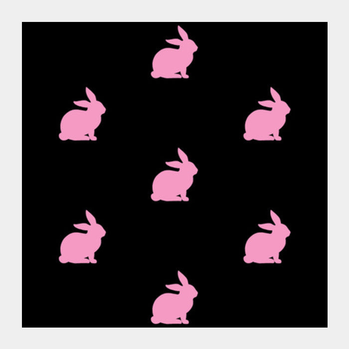 Bunnies Black Square Art Prints PosterGully Specials